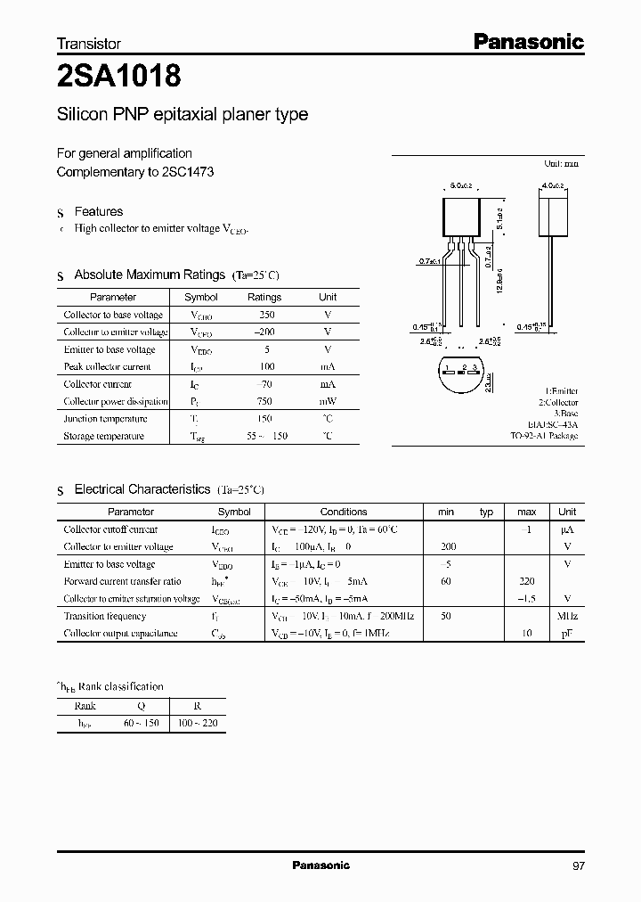2SA1018_337239.PDF Datasheet