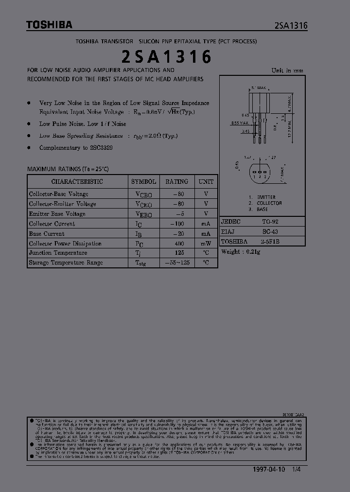 2SA1316_15594.PDF Datasheet