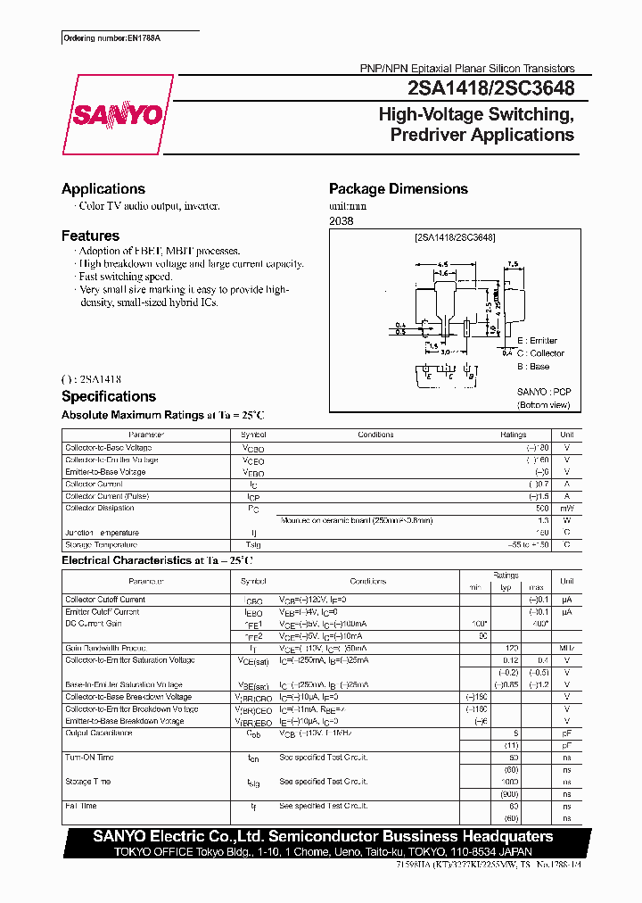 2SA1418_363419.PDF Datasheet
