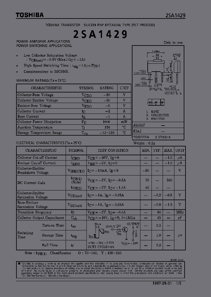 2SA1429_341000.PDF Datasheet