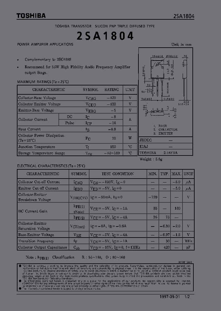 2SA1804_285590.PDF Datasheet