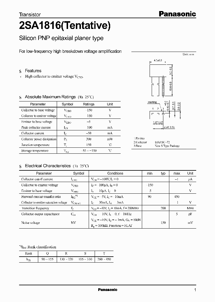 2SA1816TENTATIVE_341095.PDF Datasheet