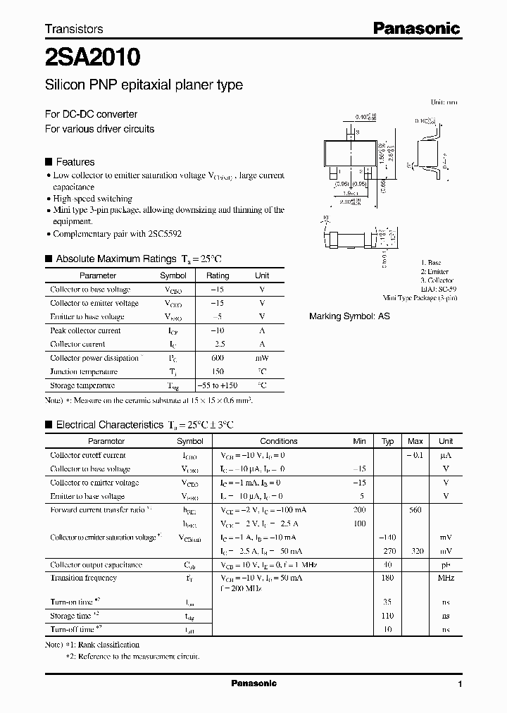 2SA2010_364406.PDF Datasheet
