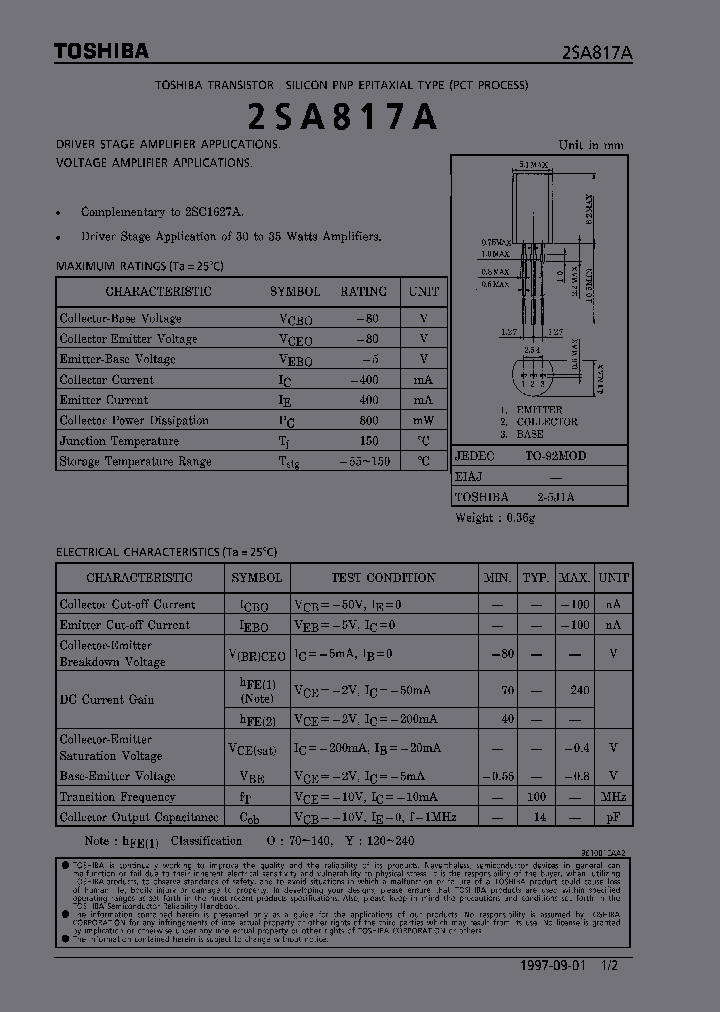 2SA817A_6598.PDF Datasheet