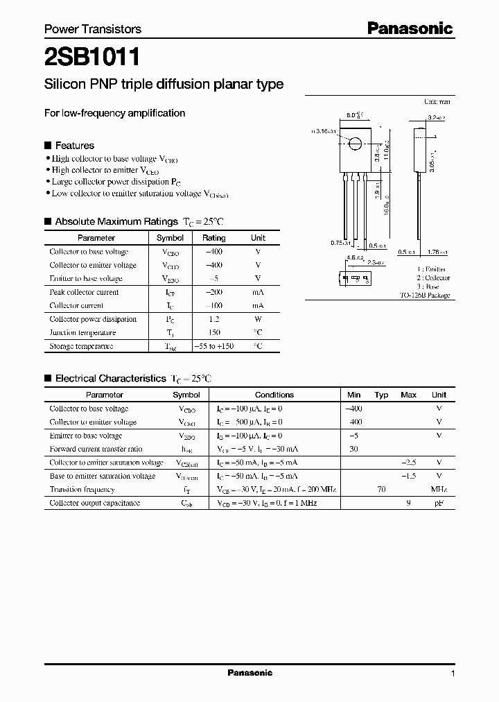 2SB1011_323494.PDF Datasheet