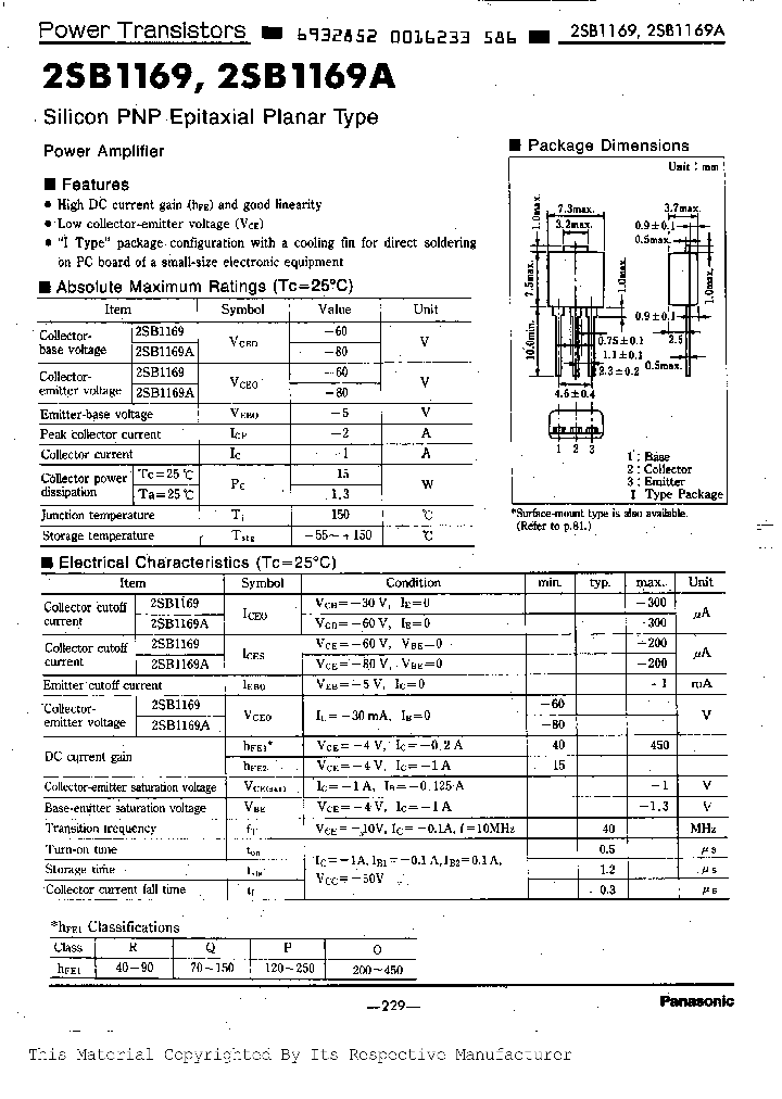 2SB1169A_319076.PDF Datasheet