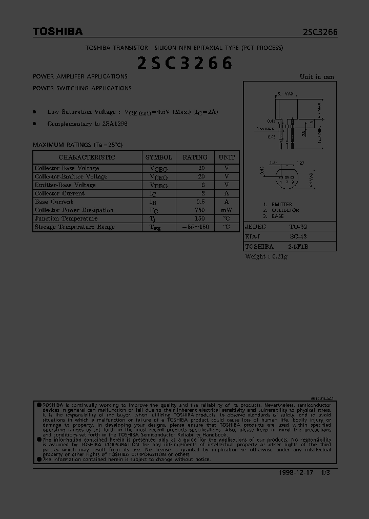 2SC3266_324290.PDF Datasheet