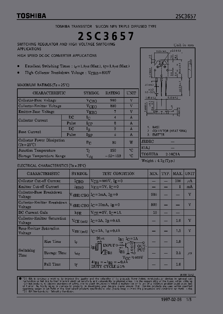 2SC3657_203797.PDF Datasheet