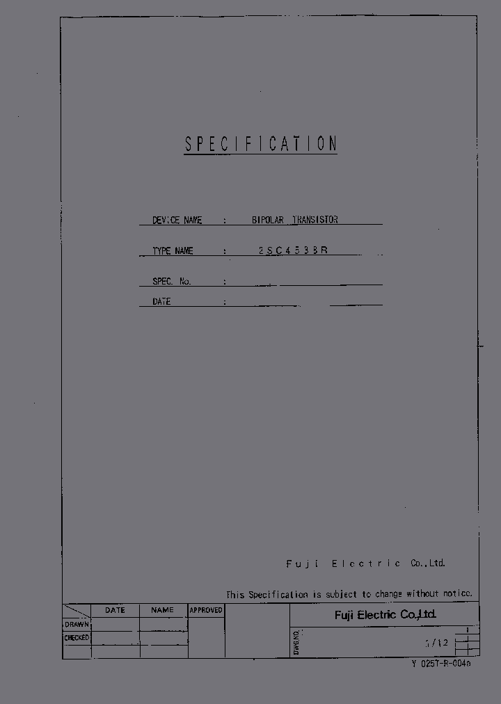 2SC4538R_314365.PDF Datasheet