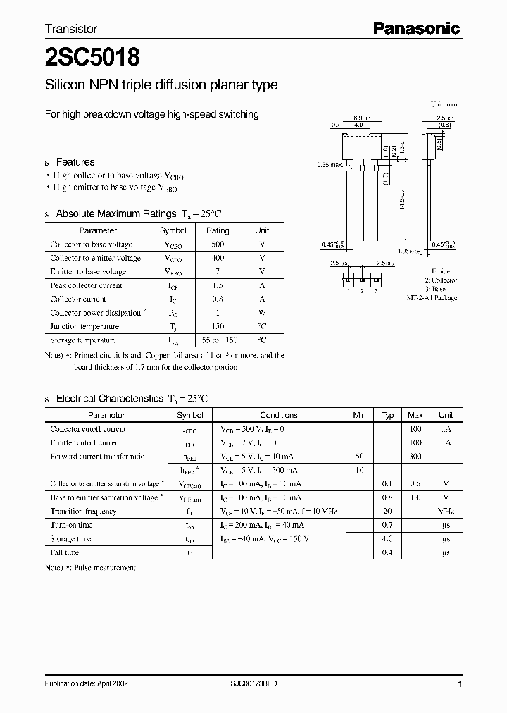 2SC5018_336331.PDF Datasheet