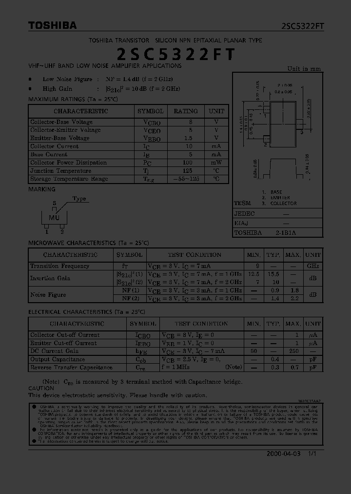 2SC5322FT_312263.PDF Datasheet