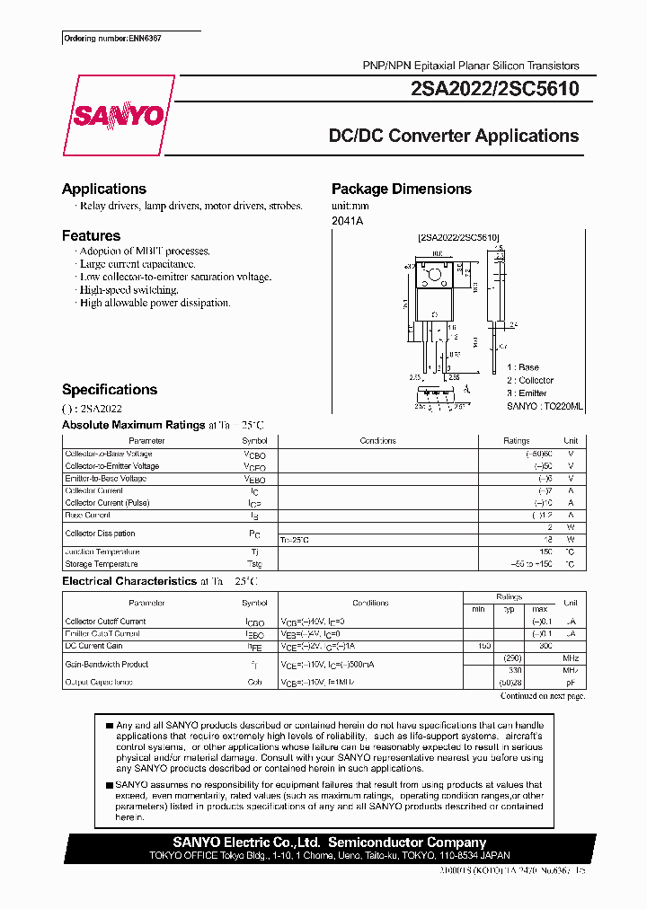 2SA2022_6162.PDF Datasheet