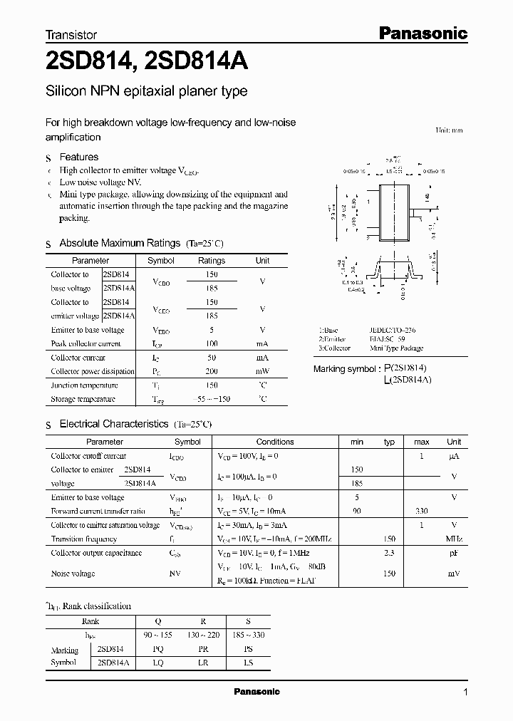 2SD814_7415.PDF Datasheet