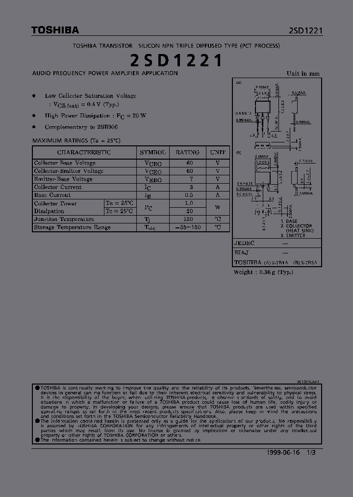 2SD1221_326423.PDF Datasheet