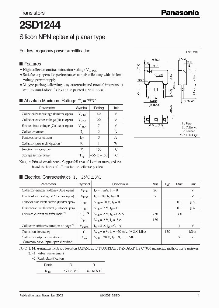2SD1244_358560.PDF Datasheet