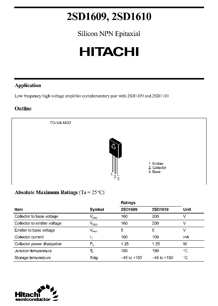 2SD1609_381117.PDF Datasheet