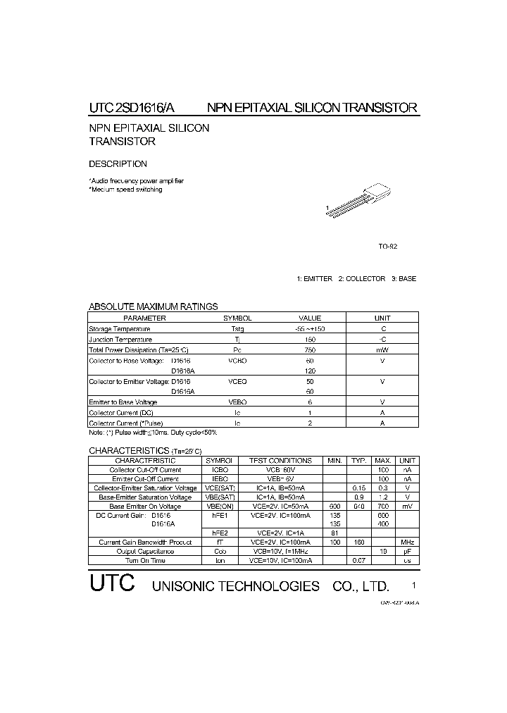 2SD1616A_108922.PDF Datasheet