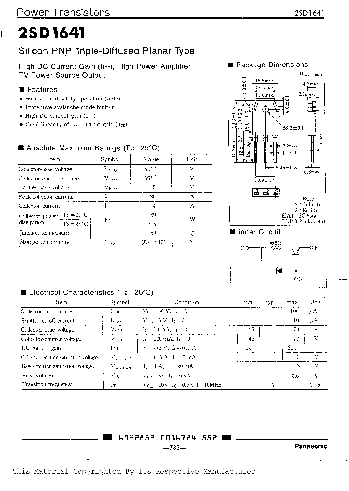 2SD1641_201073.PDF Datasheet