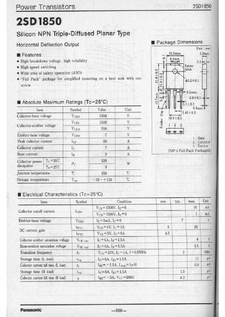 2SD1850_383563.PDF Datasheet