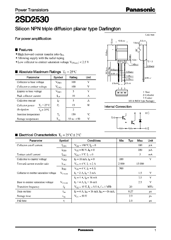 2SD2530_308450.PDF Datasheet