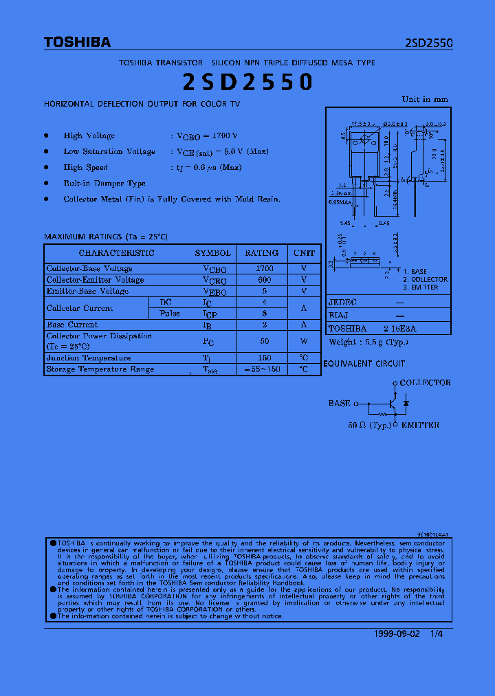 2SD2550_332312.PDF Datasheet