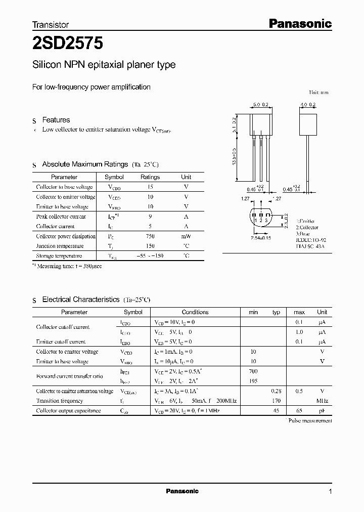 2SD2575_375769.PDF Datasheet