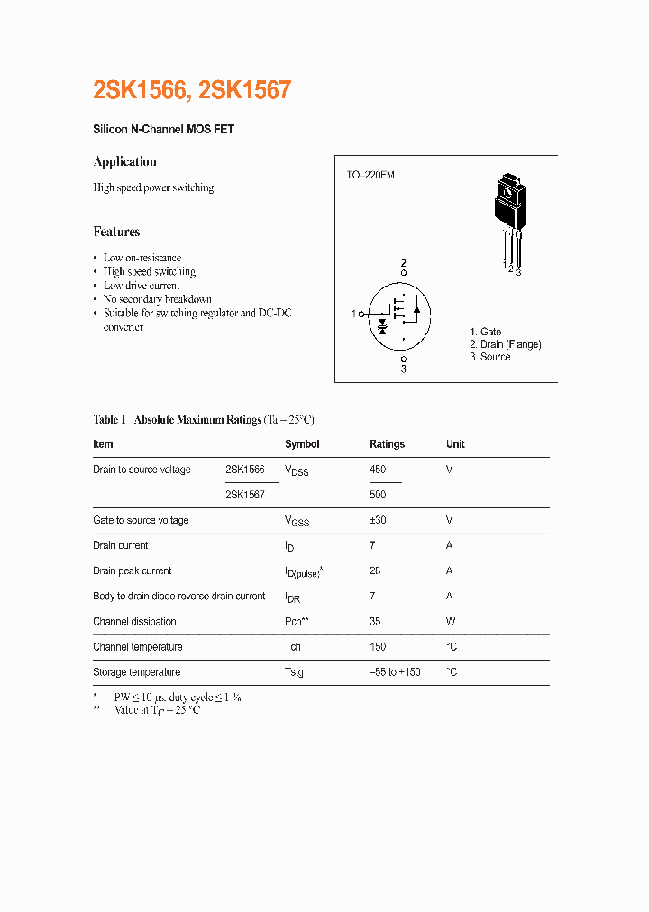 2SK1566_361514.PDF Datasheet
