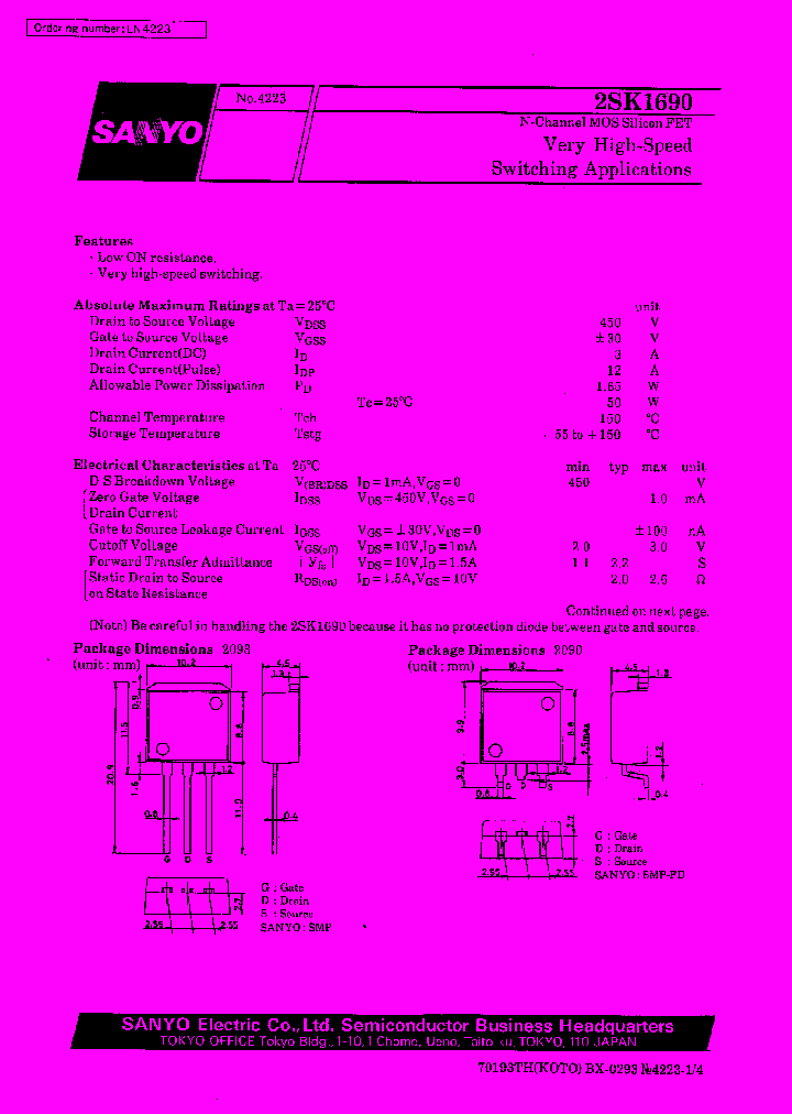 2SK1690_345479.PDF Datasheet