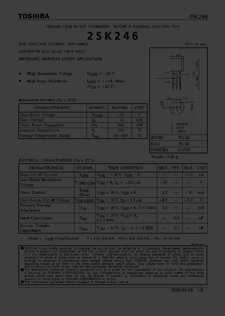 2SK246_319709.PDF Datasheet