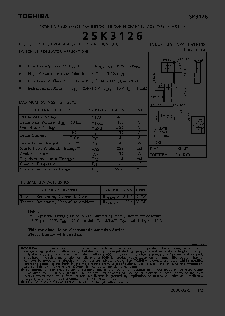 2SK3126_316103.PDF Datasheet