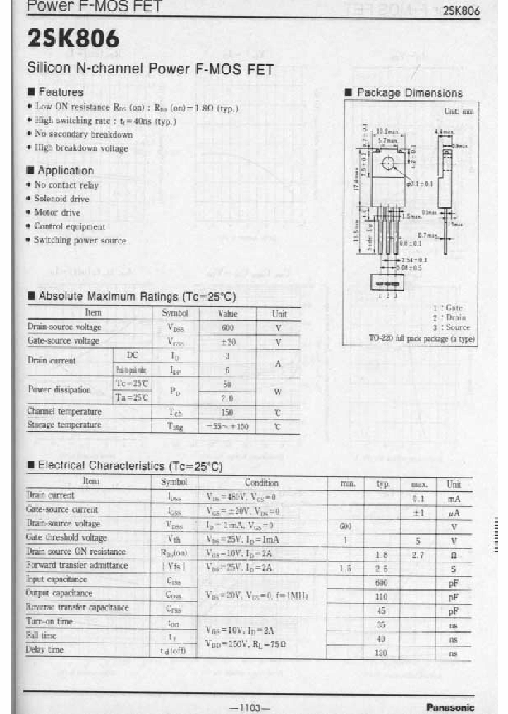 2SK806_382325.PDF Datasheet