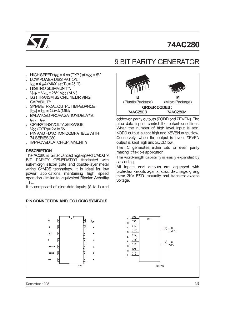 74AC280_358958.PDF Datasheet