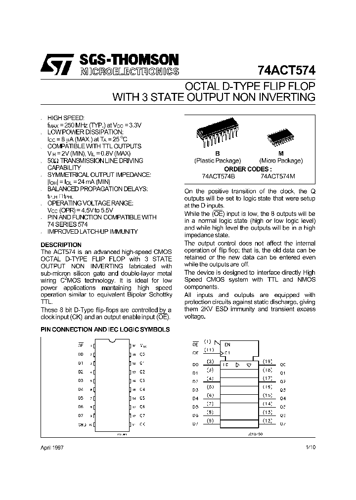 74ACT574_344971.PDF Datasheet
