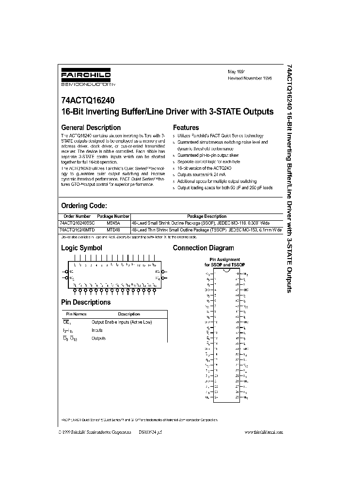 74ACTQ16240_336354.PDF Datasheet
