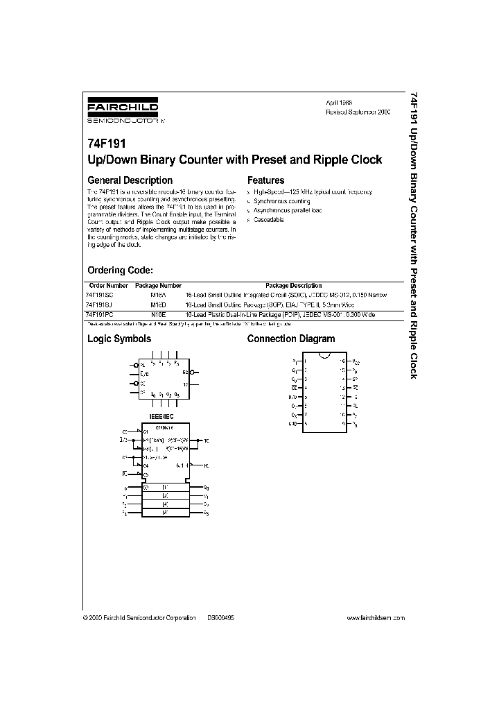 74F191_359612.PDF Datasheet