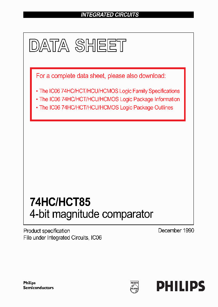 74HCHCT85_355059.PDF Datasheet