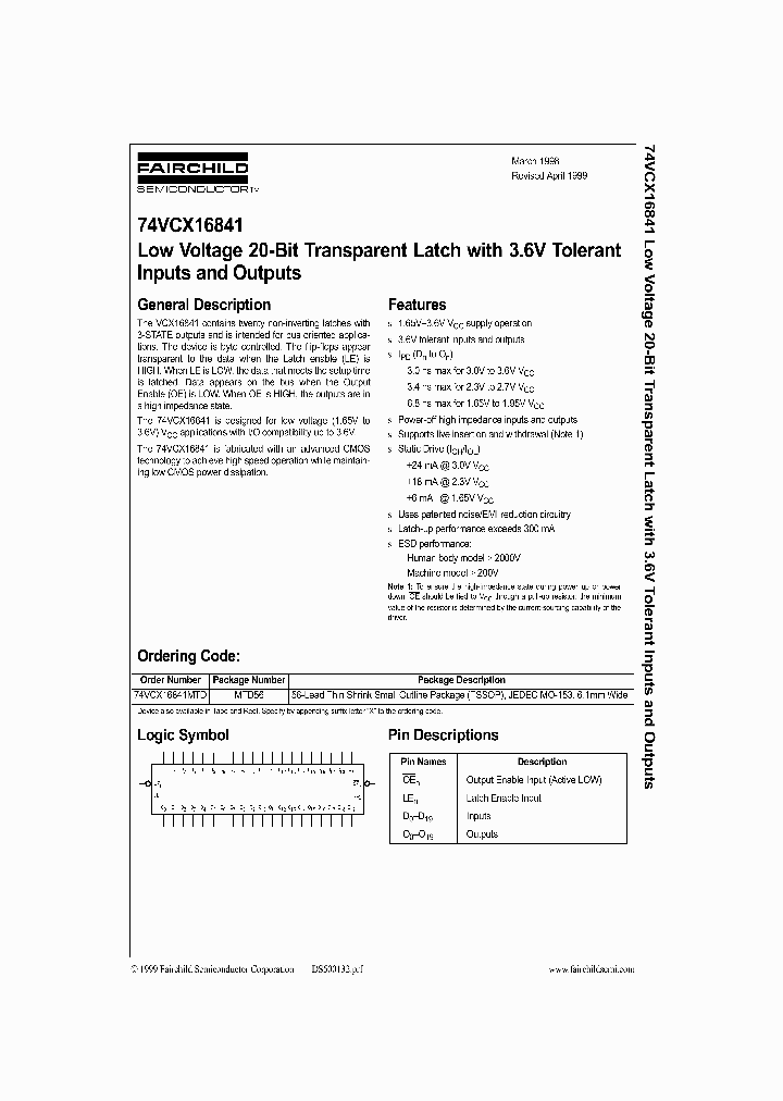 74VCX16841_309887.PDF Datasheet