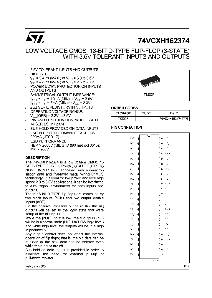 74VCXH162374_356177.PDF Datasheet