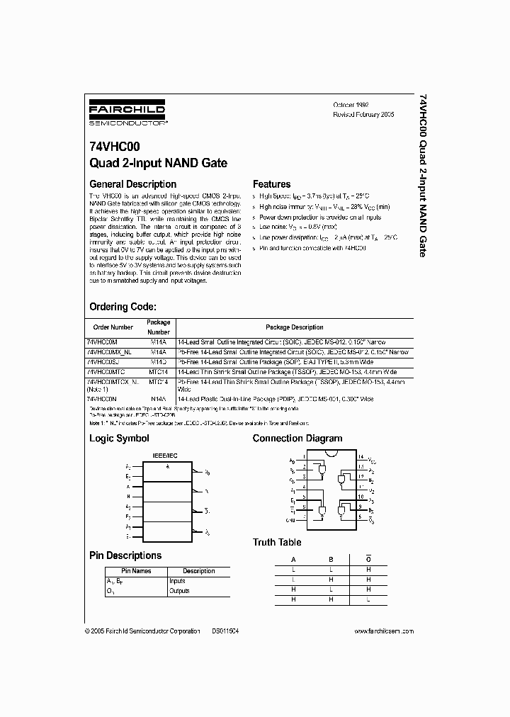 74VHC00_376906.PDF Datasheet