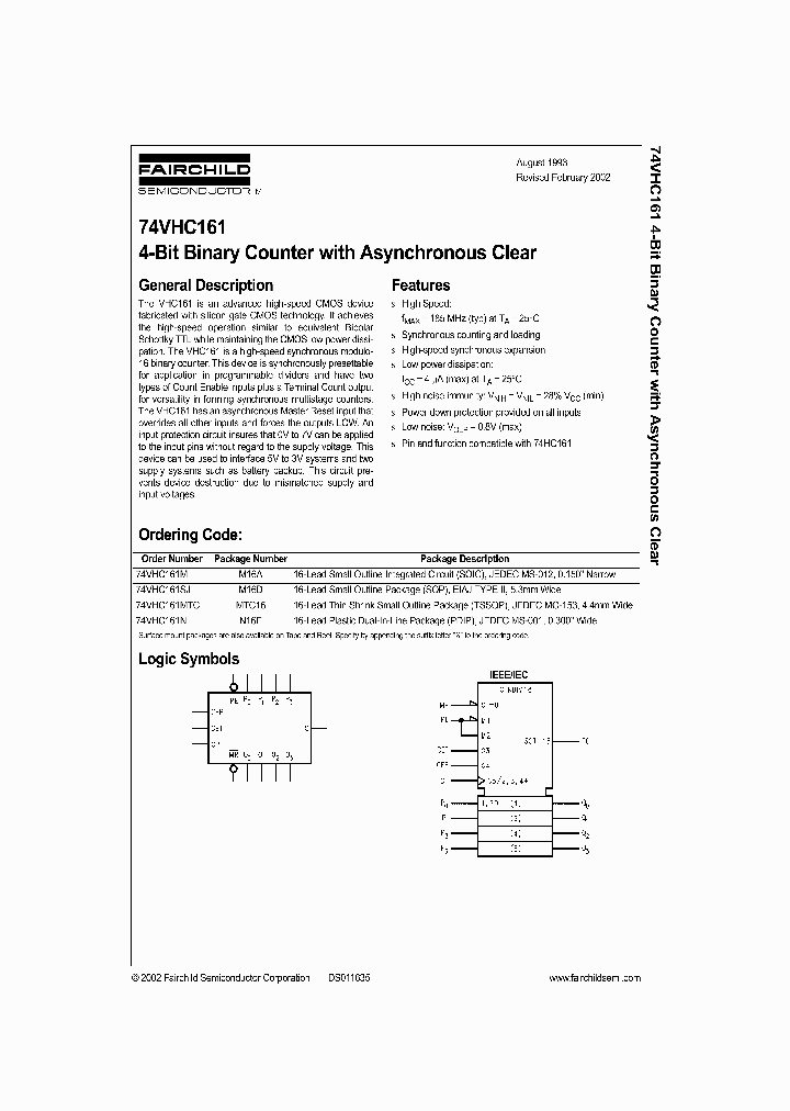 74VHC161_309874.PDF Datasheet