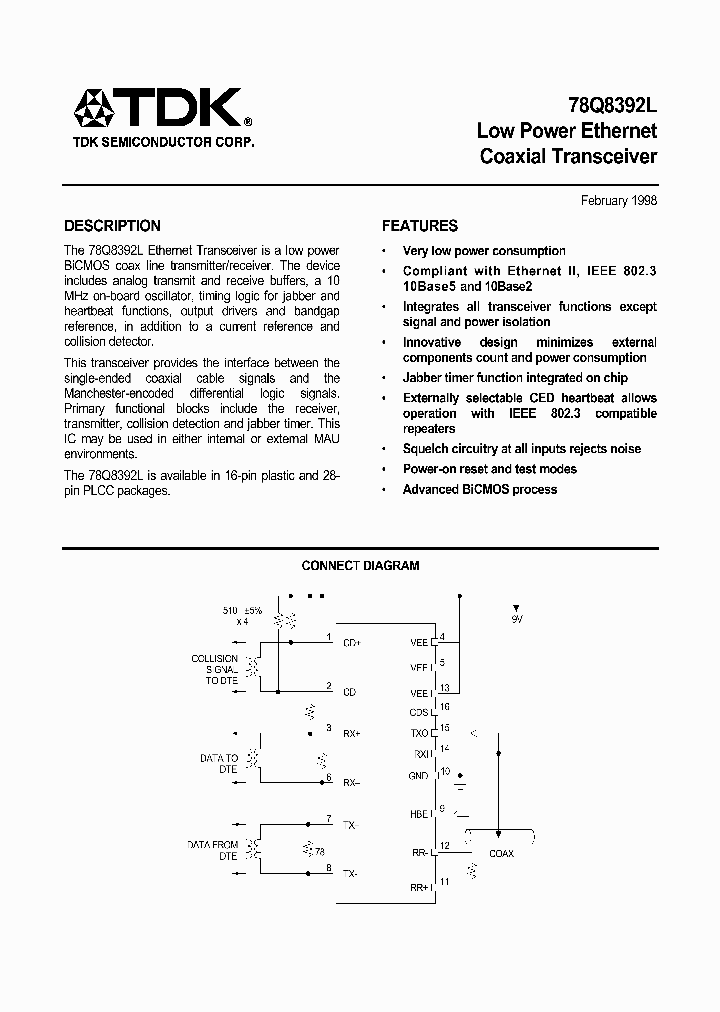 78Q8392L_363607.PDF Datasheet