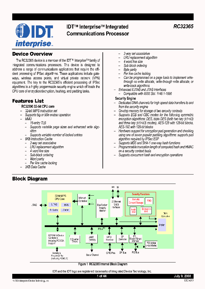 79RC32365_311489.PDF Datasheet