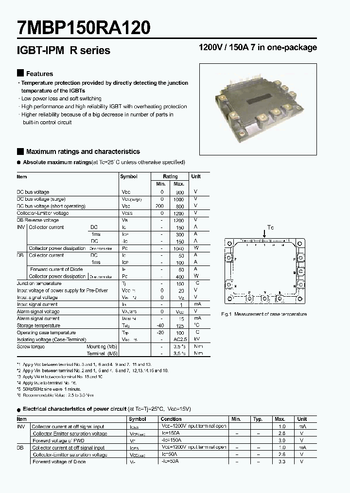 7MBP150RA120_323624.PDF Datasheet