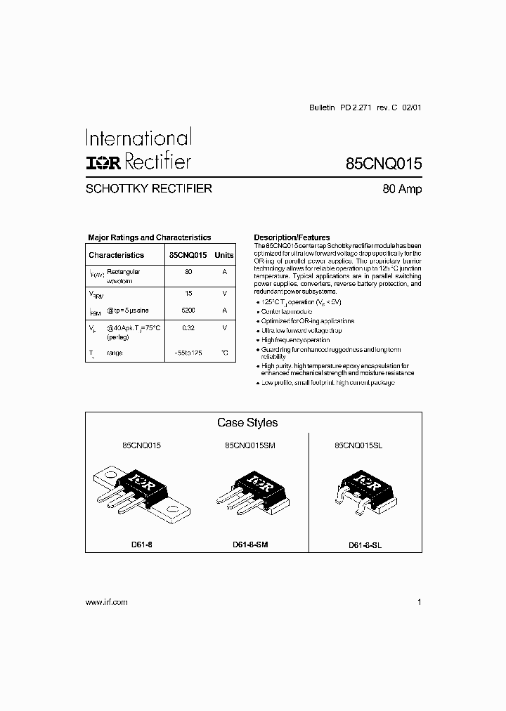 85CNQ015_359129.PDF Datasheet