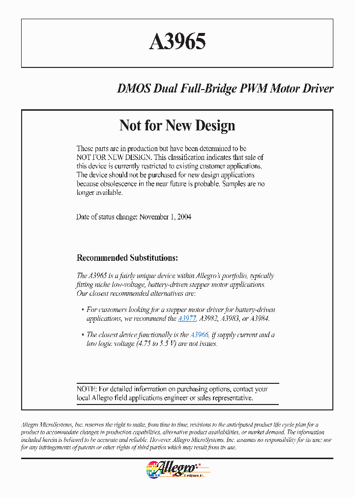 A3965_181869.PDF Datasheet