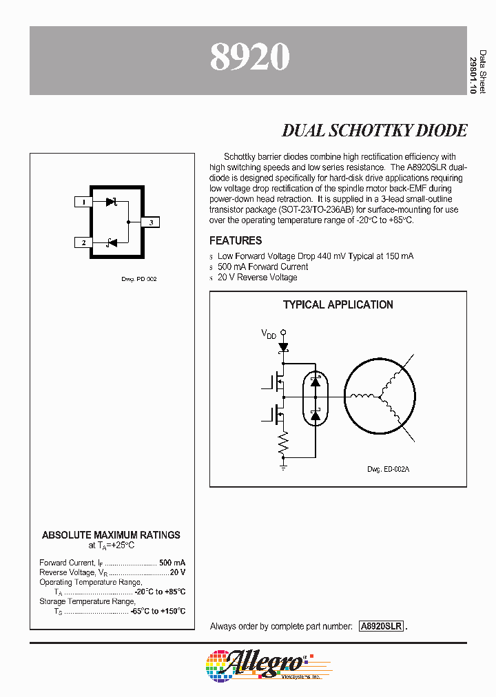 A8920SLR_163811.PDF Datasheet