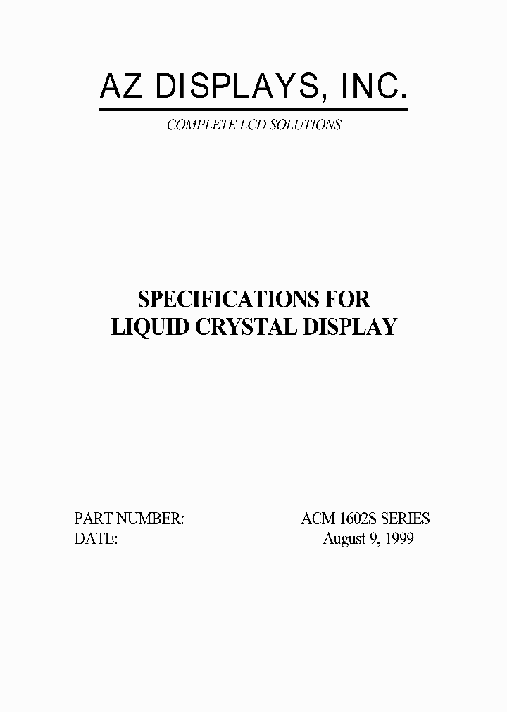 ACM1602S_381594.PDF Datasheet