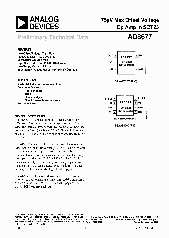 AD8677NBSP_326981.PDF Datasheet