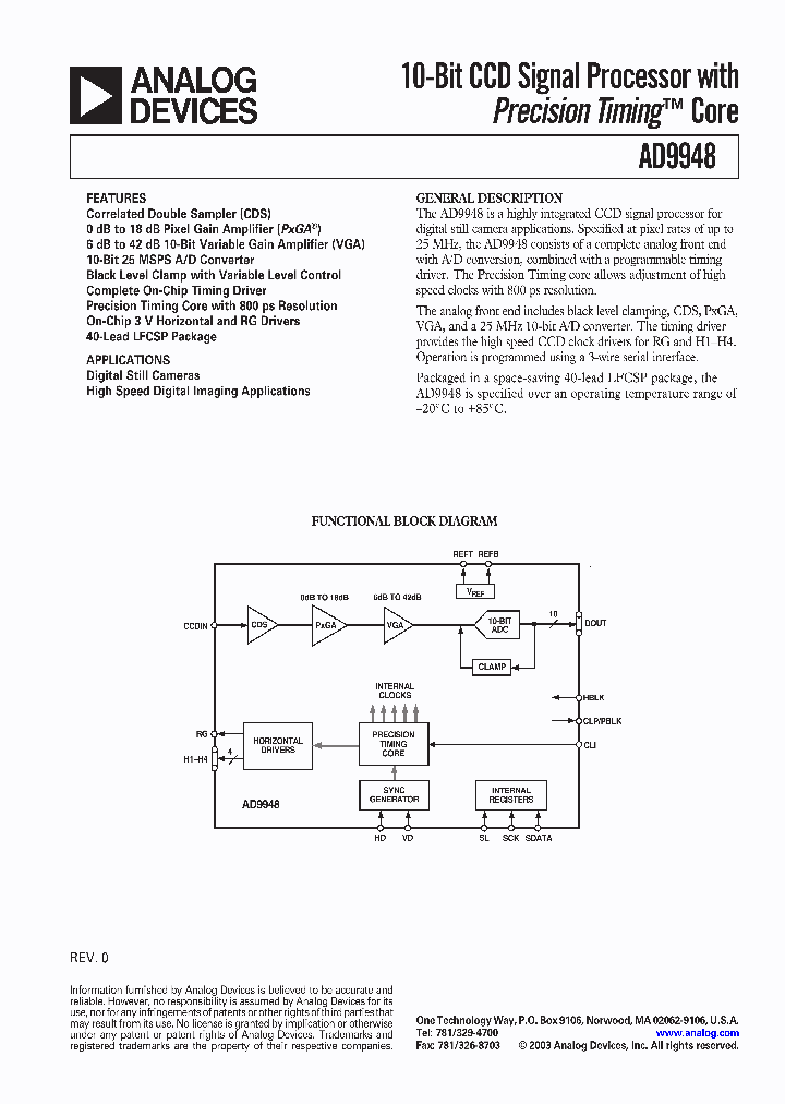 AD9948_308376.PDF Datasheet
