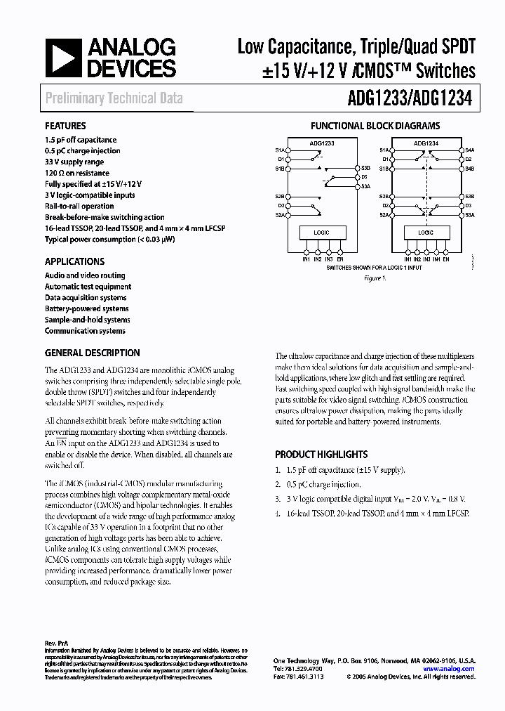 ADG1233_324075.PDF Datasheet